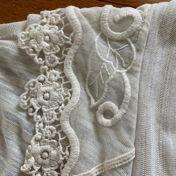 Blu Pepper Crochet Waterfall Cardigan - sz S - Picture 5 of 10